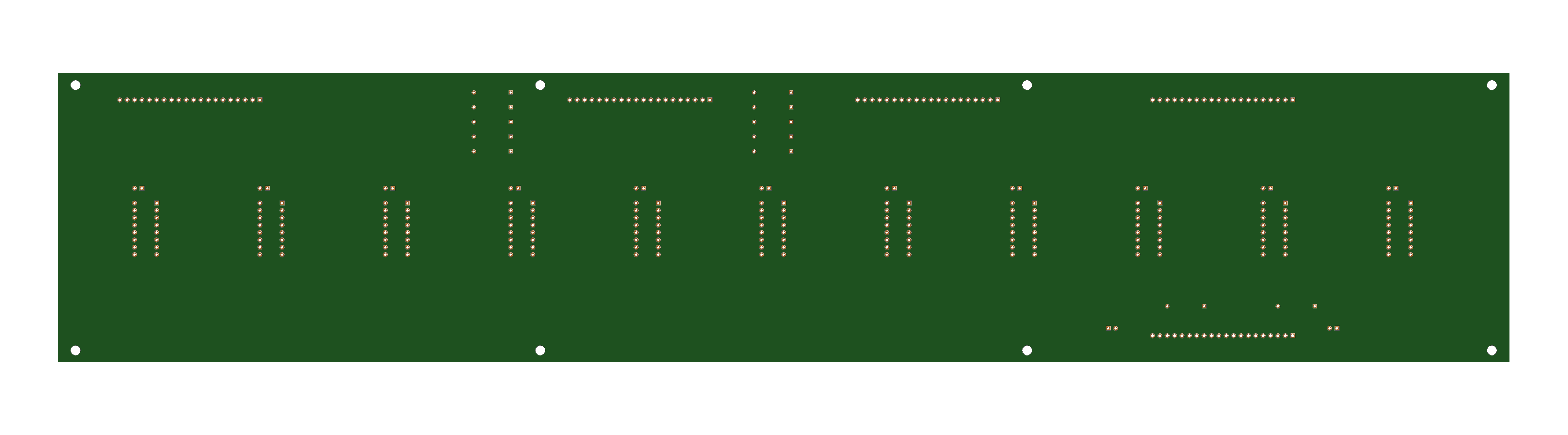 Driver 100x500 PCB, bottom view